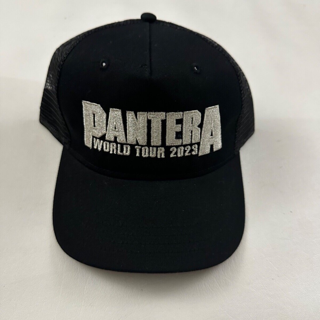 New Pantera World Tour 2023 Embroidered Black Graphic Snapback Hat Cap O